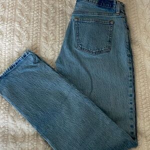 Abercrombie & Fitch Light Blue Women’s Mid-Rise Straight Jeans